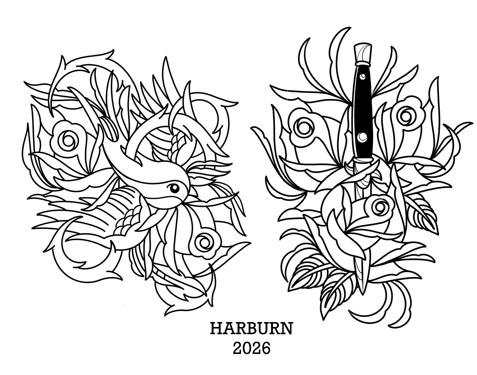 Swallow & Dagger Roses