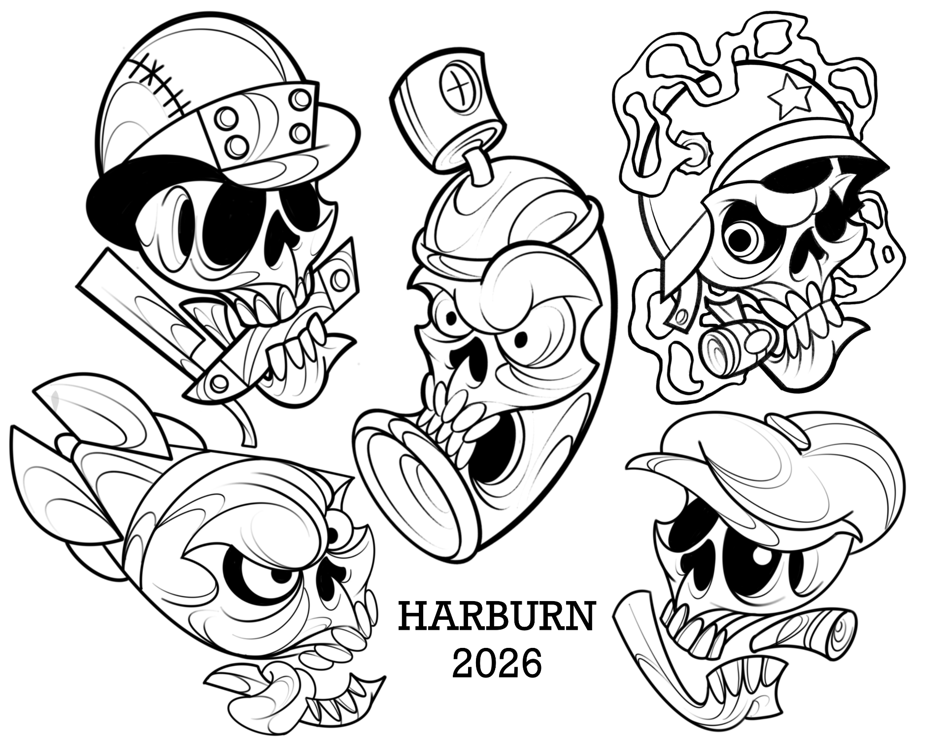 New School Skulls