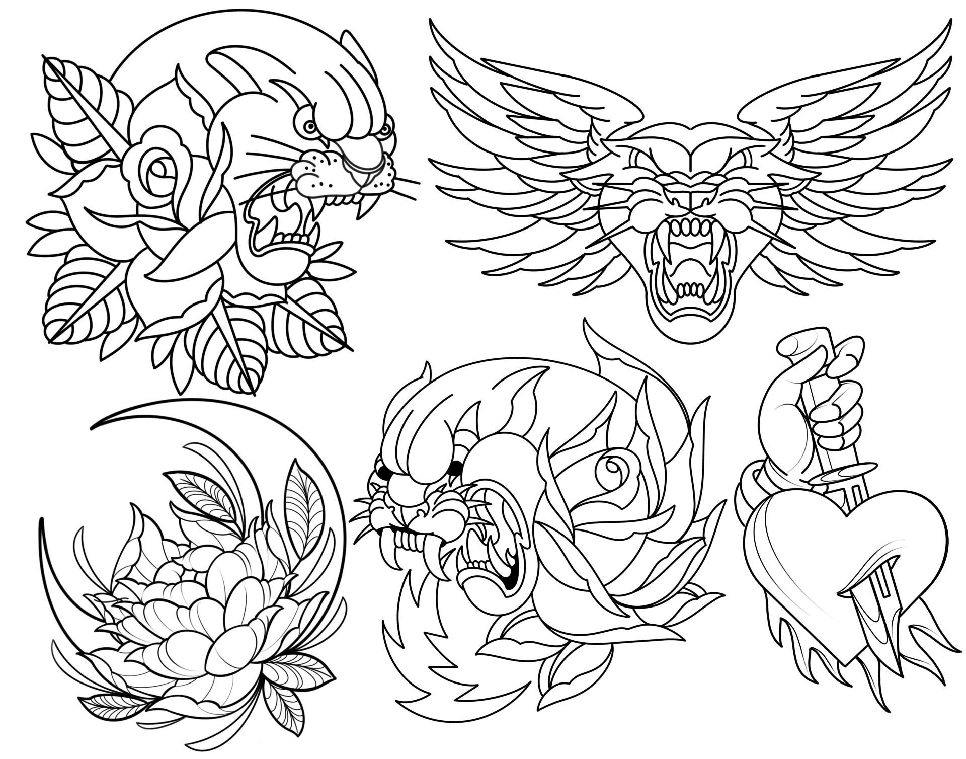 Panther, Wings & Heart